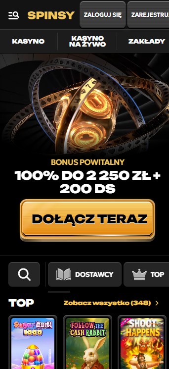 Spinsy casino mobile